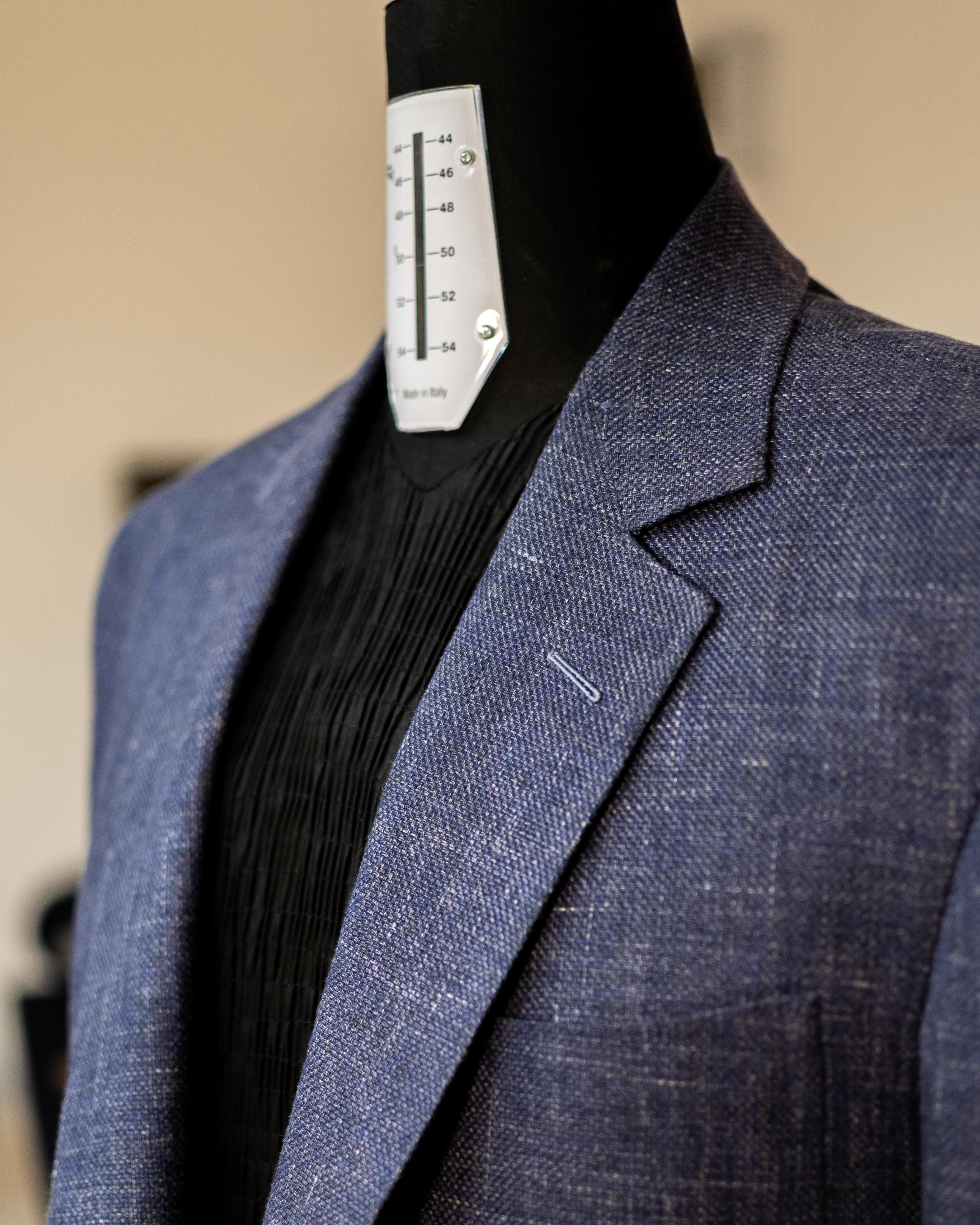 Bespoke Linen Wool Sport Jacket done with Drago Sunlit 