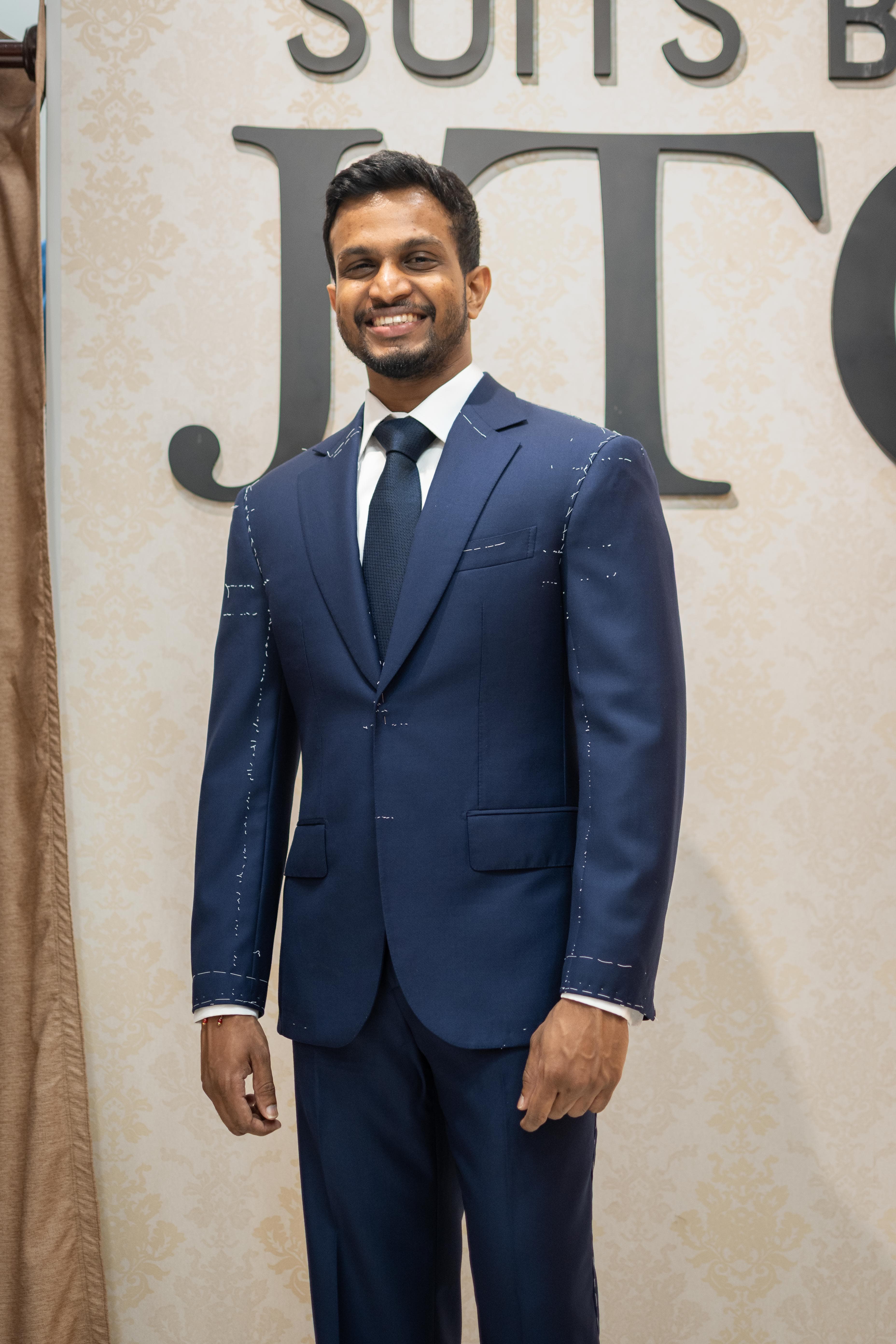 Bespoke Suit done from 100% wool Drago Fabric
