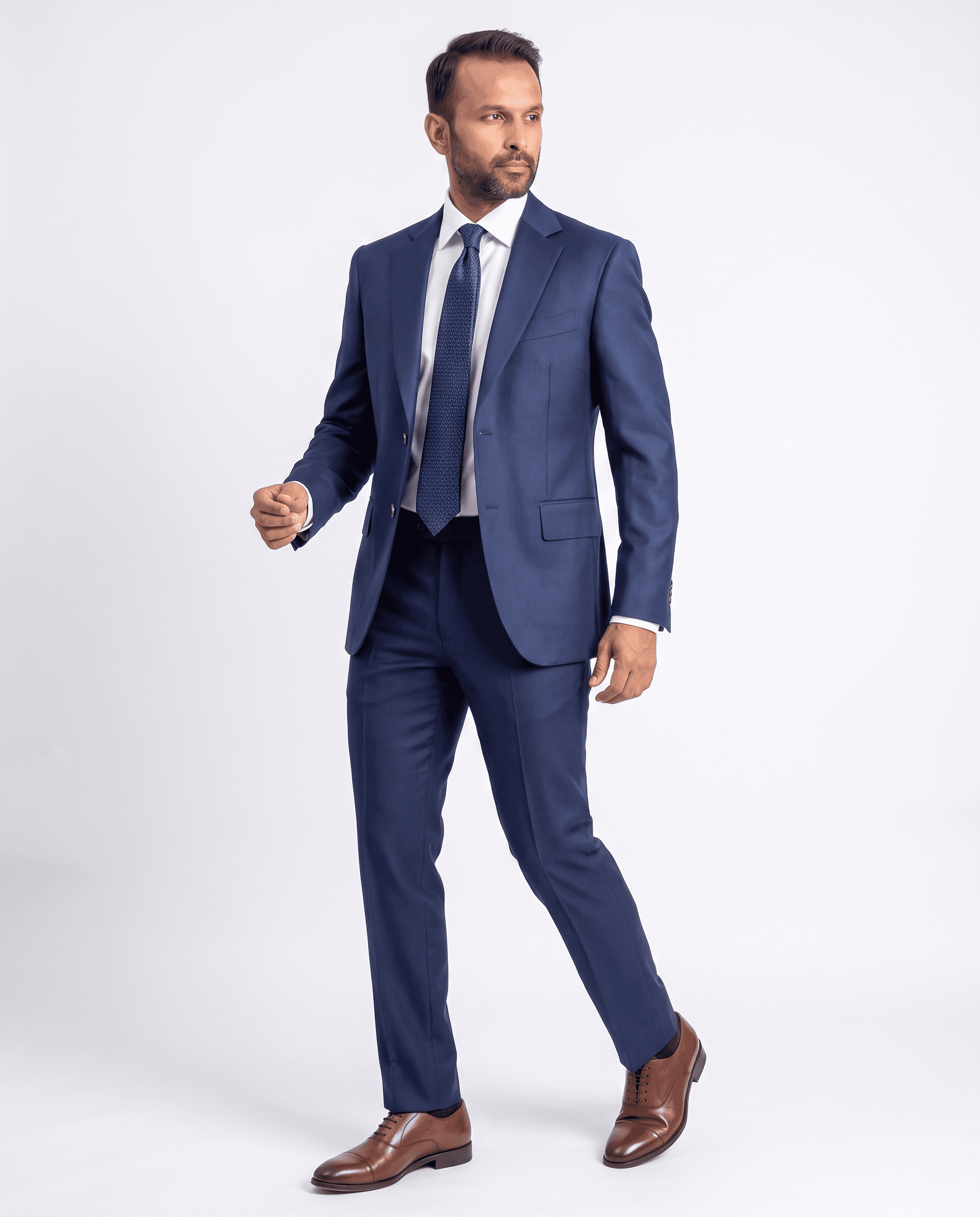 Bespoke Suit done from 100% wool Drago Fabric